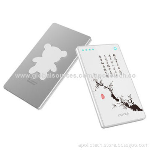 Magnetic Ultra-slim 5.6mm Adsorption Power Banks, 2,200mAh Capacity, Support Qi Wireless Charging